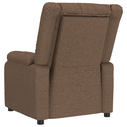 Polohovací Křeslo Hnědé Textil