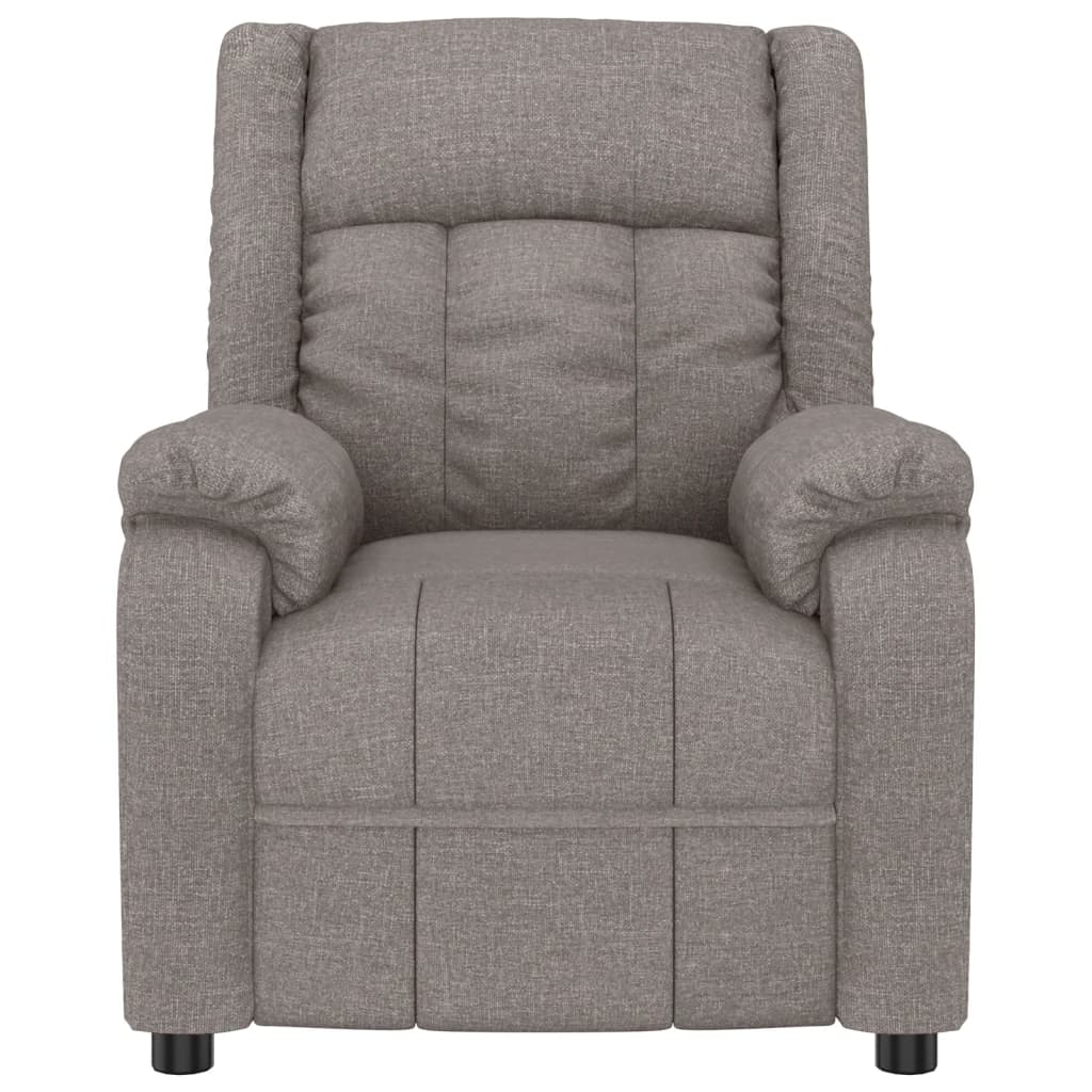 Polohovací Křeslo Taupe Textil