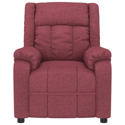 Masážní Křeslo Vínové Textil