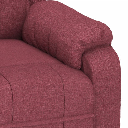 Masážní Křeslo Vínové Textil