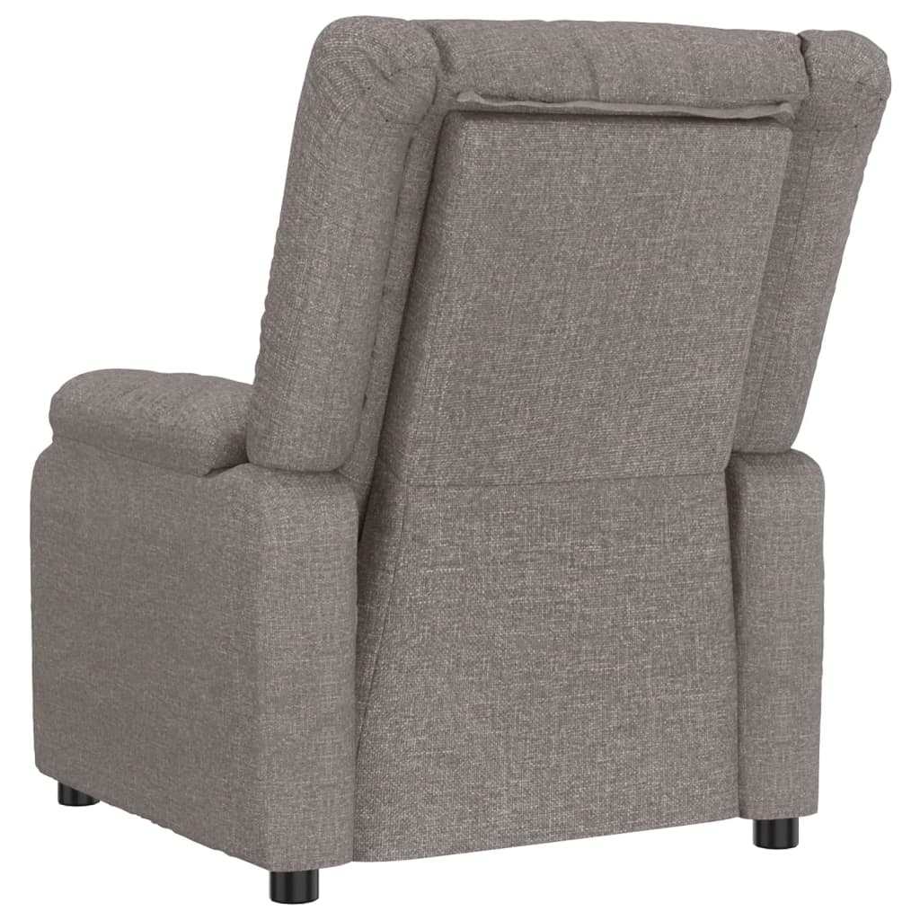 Masážní Křeslo Taupe Textil