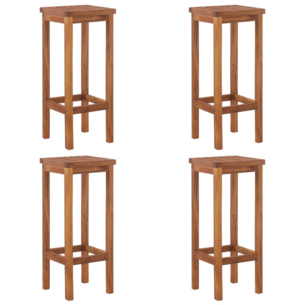 5Dílný Zahradní Barový Set Masivní Akáciové Dřevo