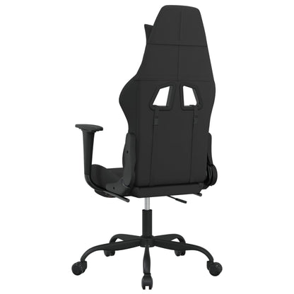 Masážní Herní Židle S Podnožkou Černá A Maskáčová Textil