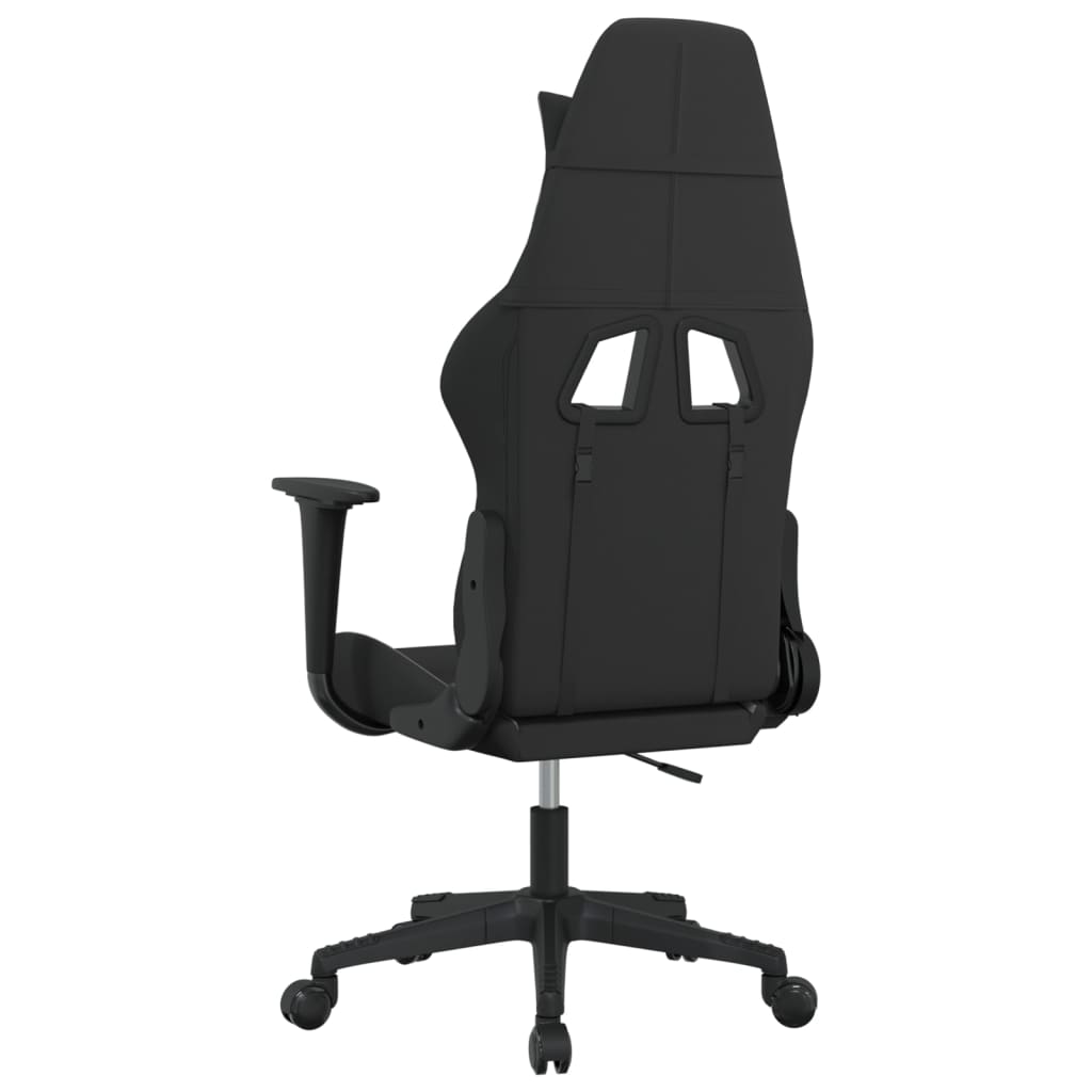 Masážní Herní Židle Černá A Světle Šedá Textil