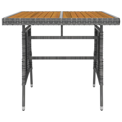 3Dílný Zahradní Jídelní Set Polyratan Šedý