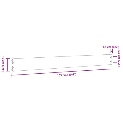 Travní Lemy 50 Ks Flexibilní Cortenová Ocel