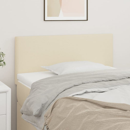 Čelo Postele Krémové 80 X 5 X 78/88 Cm Umělá Kůže