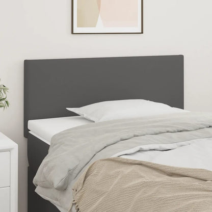Čelo Postele 4 Ks Šedé 90X5X78/88 Cm Umělá Kůže Šedá