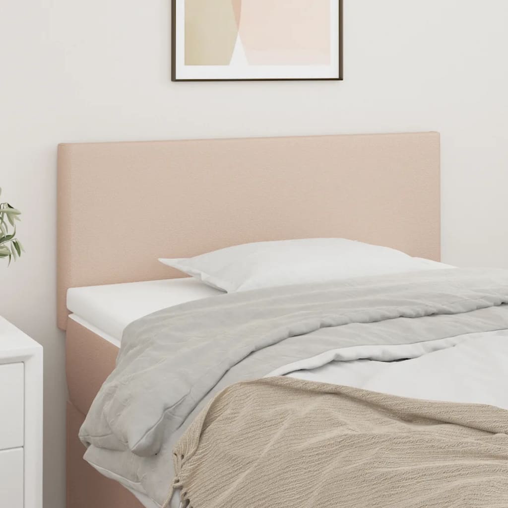 Čela Postele 4 Ks 72 X 5 X 78/88 Cm Umělá Kůže Cappuccino