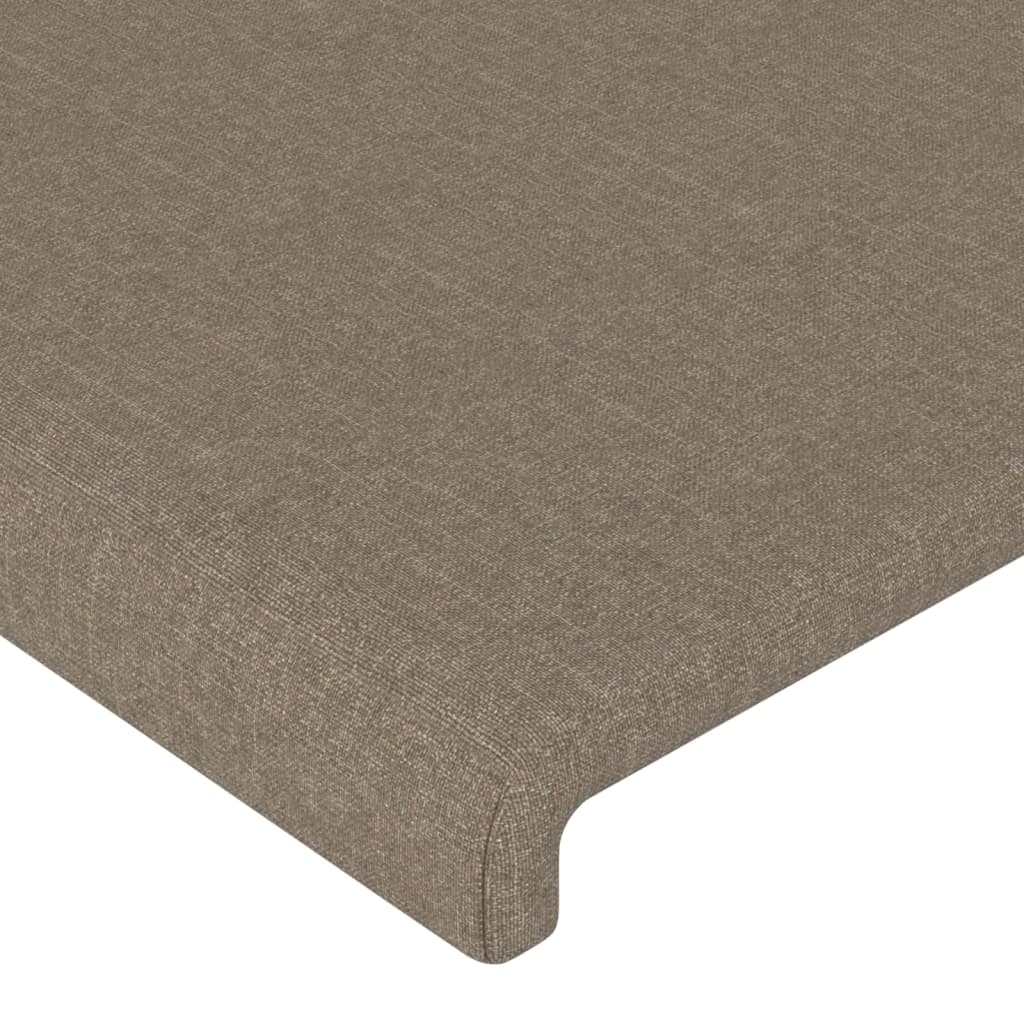 Čelo Postele 90X5X78/88 Cm Textil Taupe