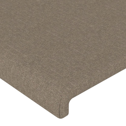 Čelo Postele 90X5X78/88 Cm Textil Taupe