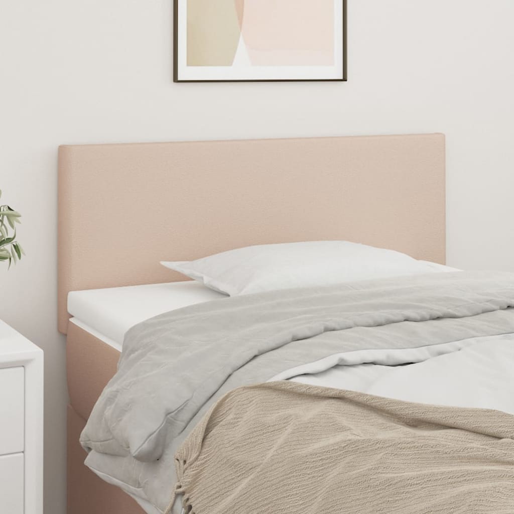 Čela Postele 4 Ks 72 X 5 X 78/88 Cm Umělá Kůže Cappuccino