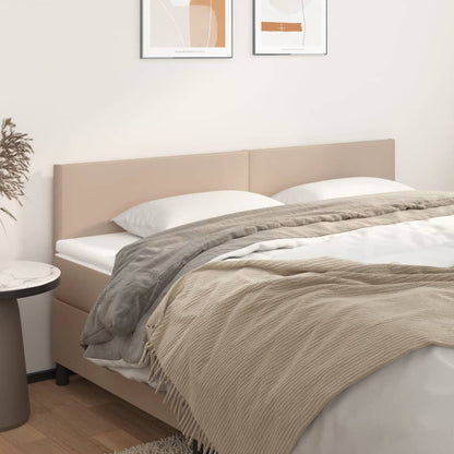 Čela Postele 4 Ks 72 X 5 X 78/88 Cm Umělá Kůže Cappuccino