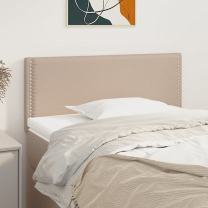 Čela Postele 2 Ks 80X5X78/88 Cm Umělá Kůže Cappuccino