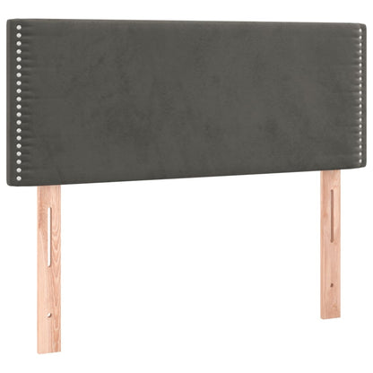 Čelo Postele Tmavě Šedé 80 X 5 X 78/88 Cm Samet