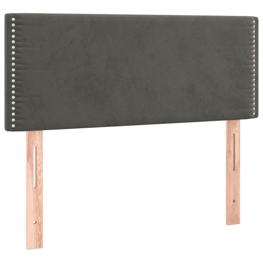 Čelo Postele Tmavě Šedé 80 X 5 X 78/88 Cm Samet