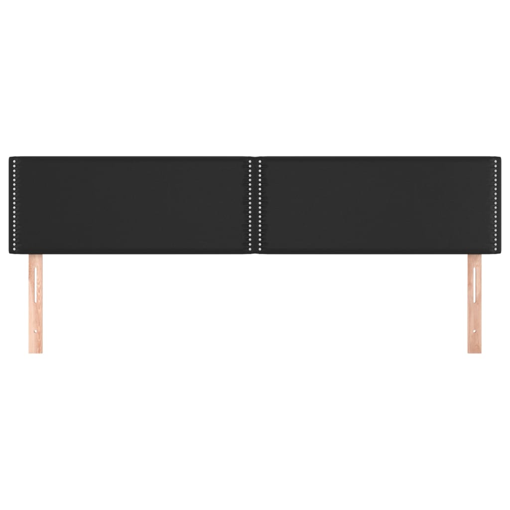 Čela Postele Černá 160X5X78/88 Cm Umělá Kůže