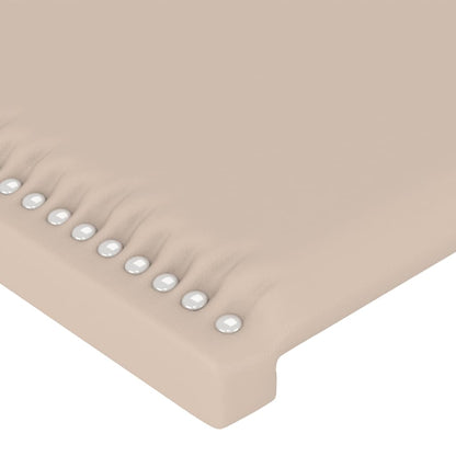 Čela Postele 2 Ks 80X5X78/88 Cm Umělá Kůže Cappuccino