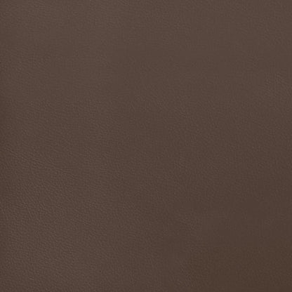 Čelo Postele 2 Ks Hnědé 90X5X78/88 Cm Umělá Kůže Hnědá