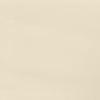 Čelo Postele 2 Ks Krémové 100X5X78/88 Cm Umělá Kůže Krémová