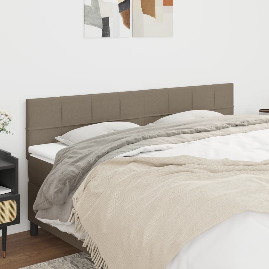 Čela Postele 2 Ks 72 X 5 X 78/88 Cm Textil Taupe