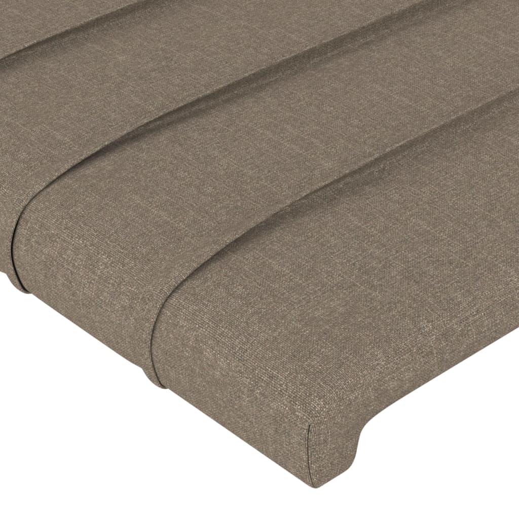 Čelo Postele 90X5X78/88 Cm Textil Taupe