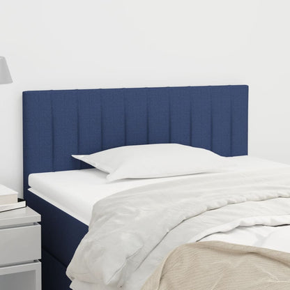 Čelo Postele 2 Ks Modré 90X5X78/88 Cm Textil Modrá