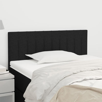 Čela Postele 4 Ks Černá 72 X 5 X 78/88 Cm Textil Černá