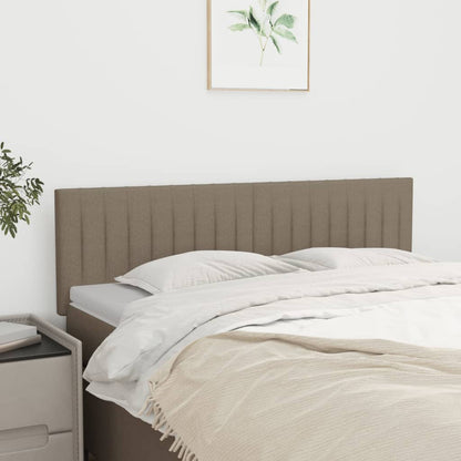 Čela Postele 4 Ks 72 X 5 X 78/88 Cm Textil Taupe