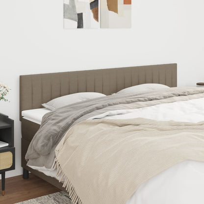Čela Postele 4 Ks 72 X 5 X 78/88 Cm Textil Taupe