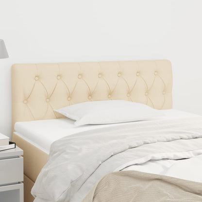 Čelo Postele 2 Ks Krémové 90X7X78/88 Cm Textil Krémová