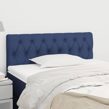 Čelo Postele 4 Ks Modré 90 X 7 X 78/88 Cm Textil Modrá