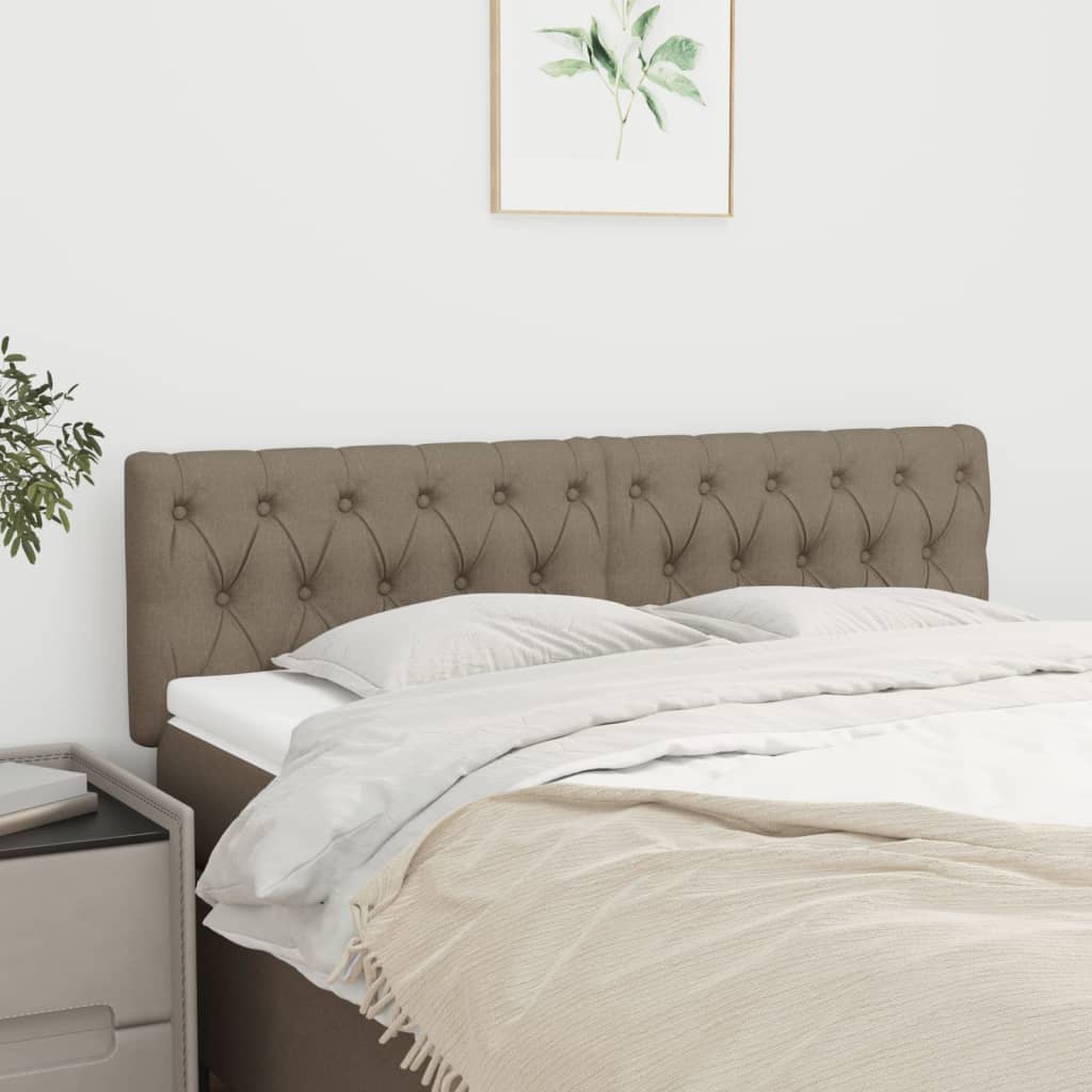 Čelo Postele 2 Ks 100X7X78/88 Cm Textil Taupe