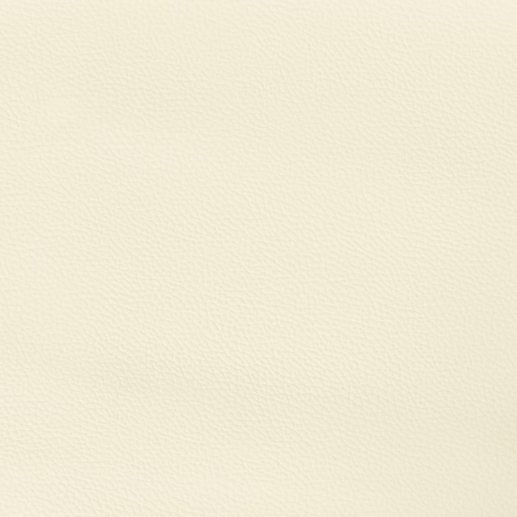 Čelo Postele Krémové 90X5X78/88 Cm Umělá Kůže