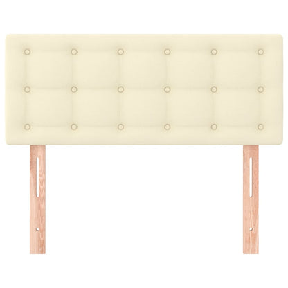 Čelo Postele Krémové 100X5X78/88 Cm Umělá Kůže Krémová