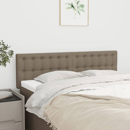 Čela Postele 2 Ks 72 X 5 X 78/88 Cm Textil Taupe