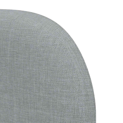 Uši Čela Postele Světle Šedá 40 X 23 X 6 Cm Textil