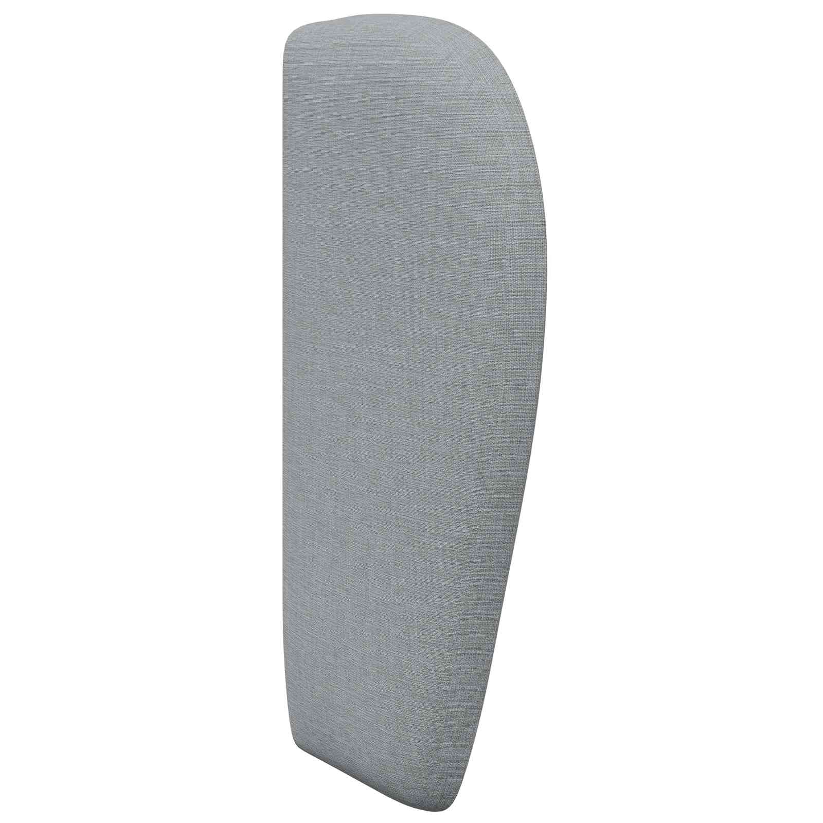 Uši Čela Postele Světle Šedá 40 X 23 X 6 Cm Textil