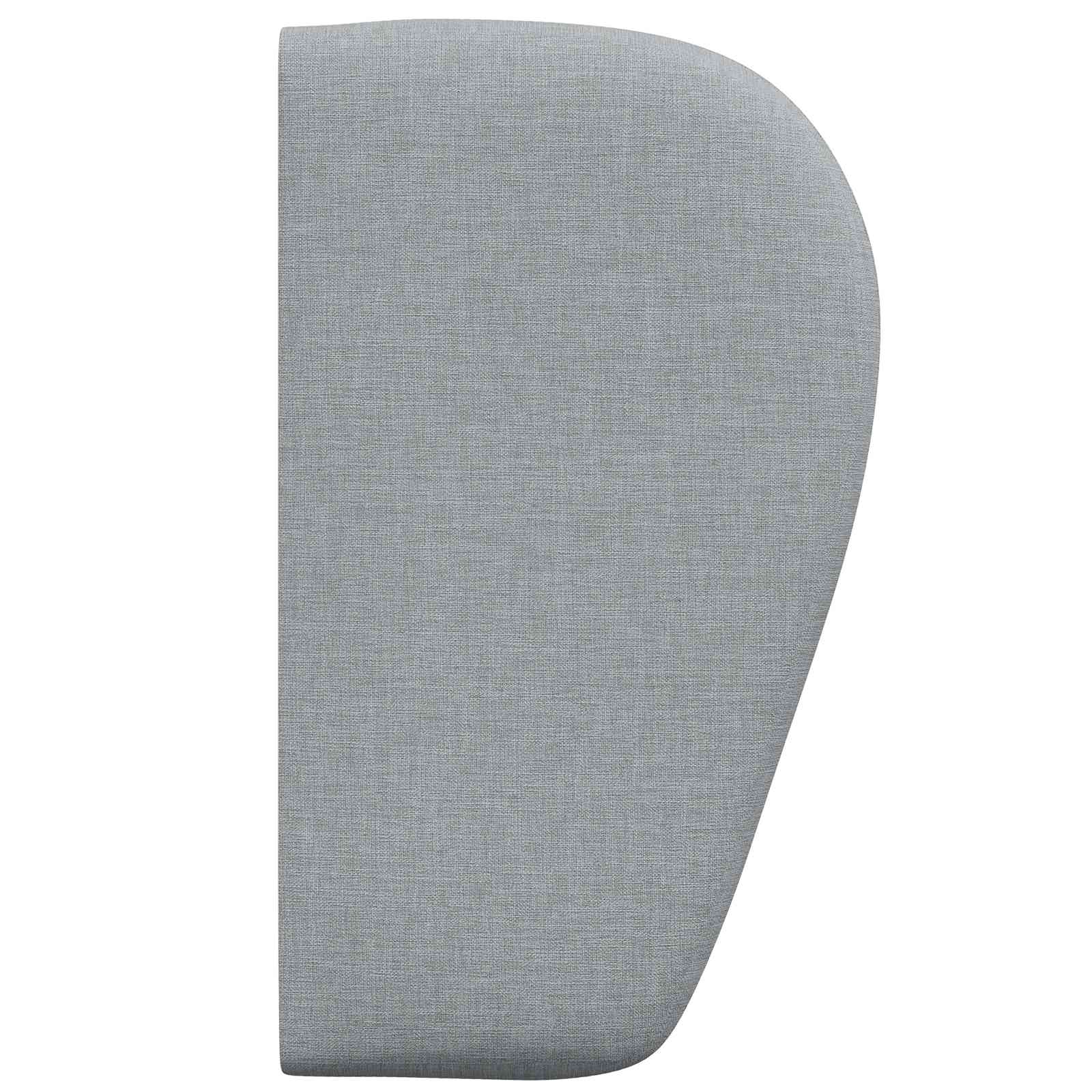Uši Čela Postele Světle Šedá 40 X 23 X 6 Cm Textil