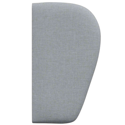 Uši Čela Postele Světle Šedá 40 X 23 X 6 Cm Textil