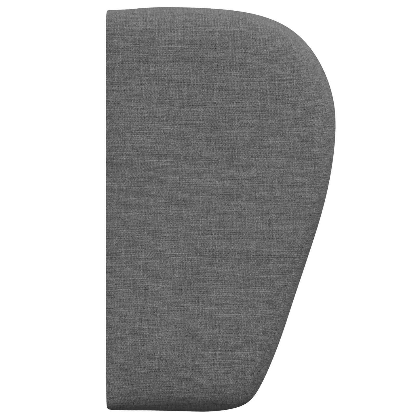 Uši Čela Postele Tmavě Šedá 40 X 23 X 6 Cm Textil
