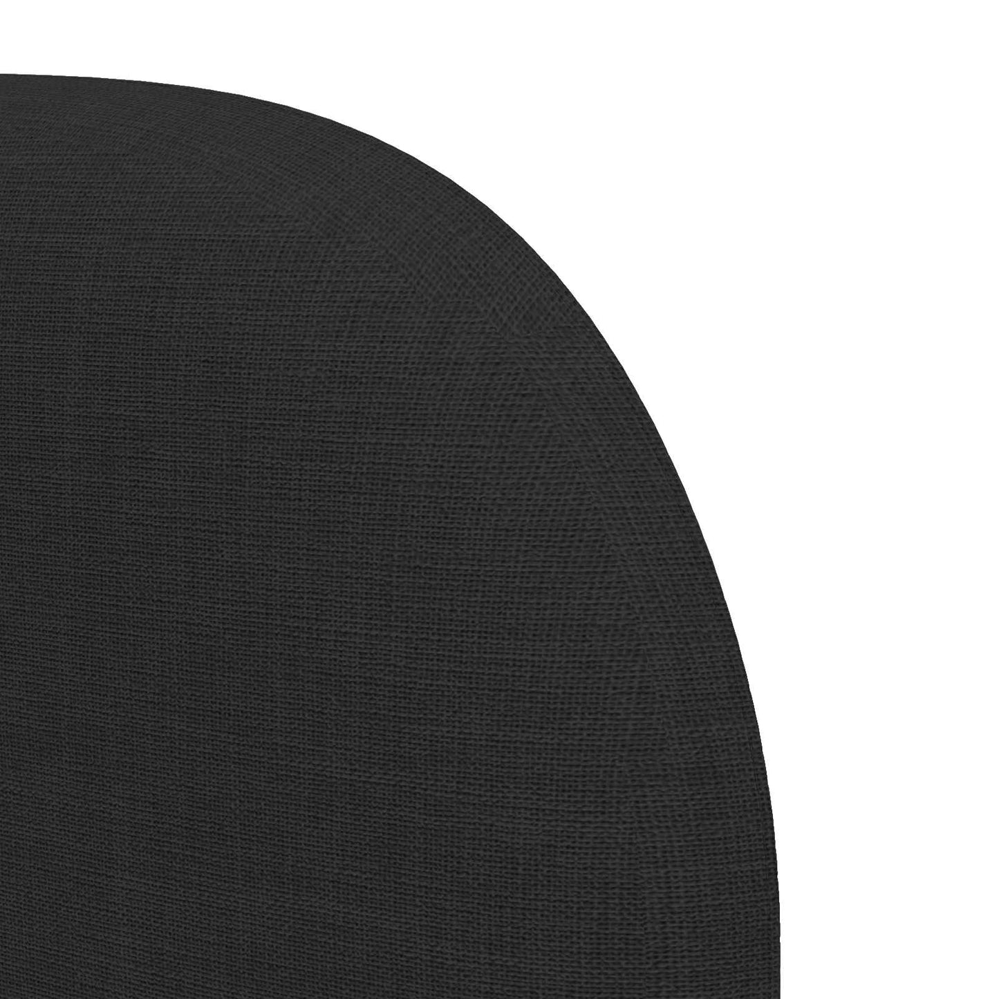 Uši Čela Postele Černá 40 X 23 X 6 Cm Textil