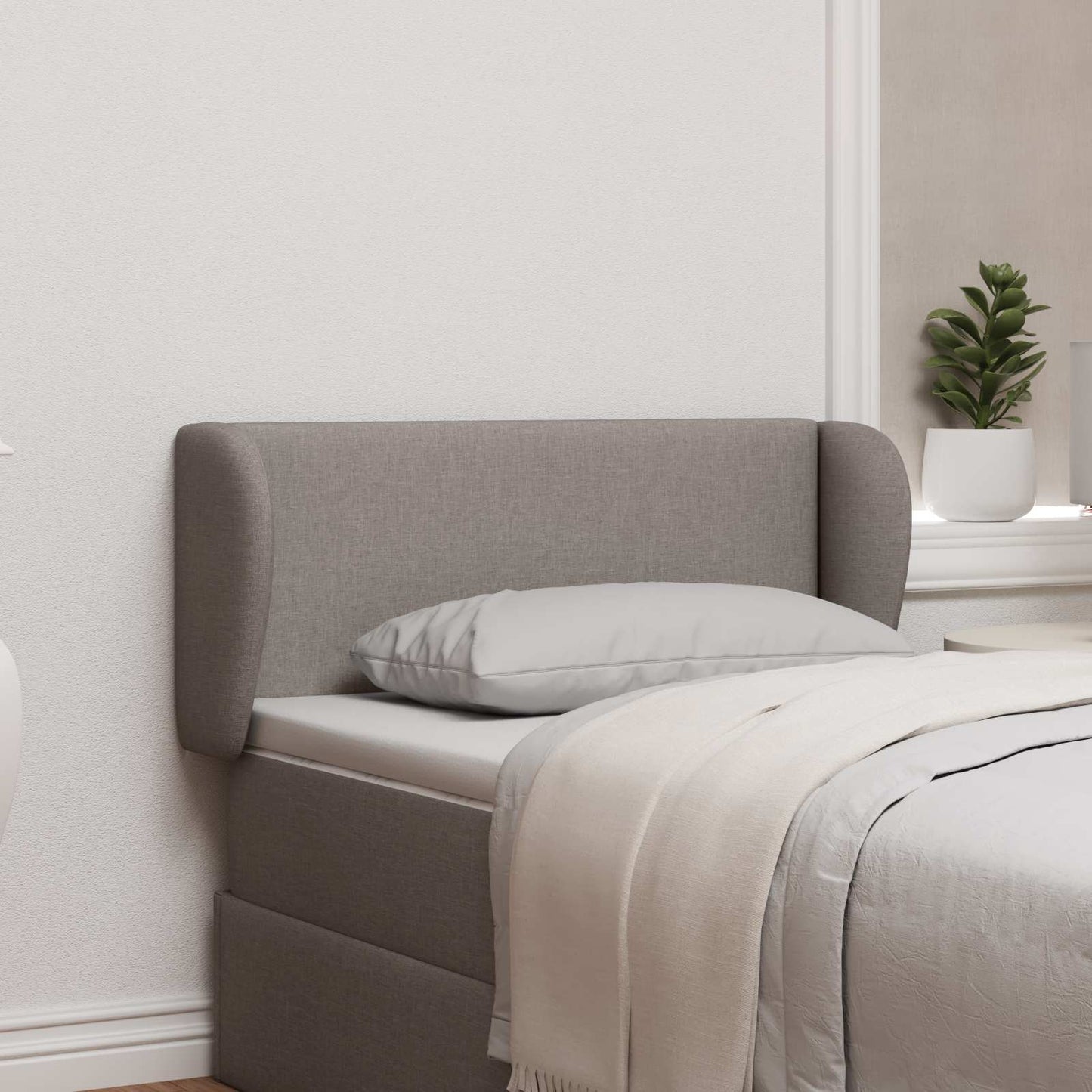 Uši Čela Postele Taupe 40 X 23 X 6 Cm Textil