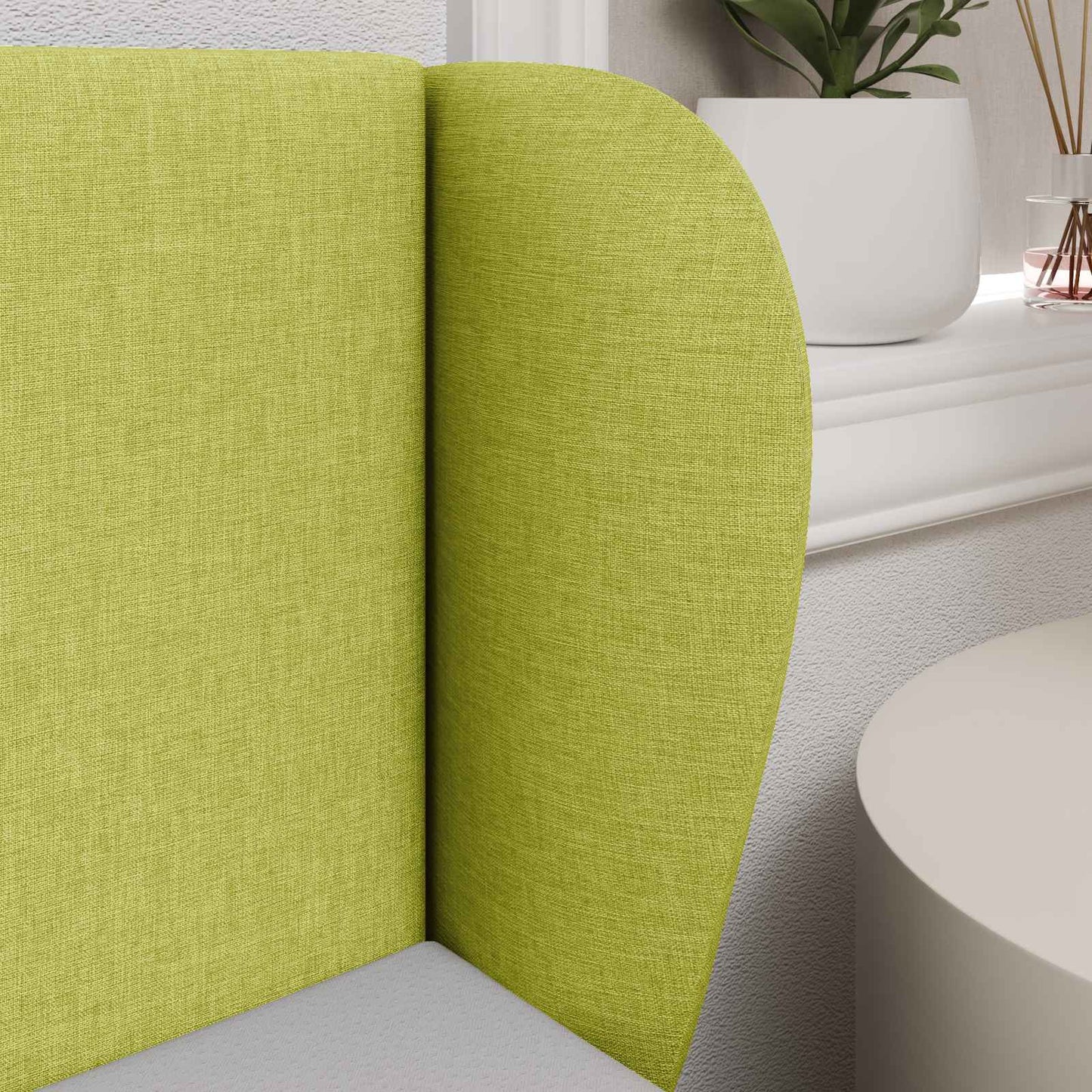 Uši Čela Postele Zelená 40 X 23 X 6 Cm Textil