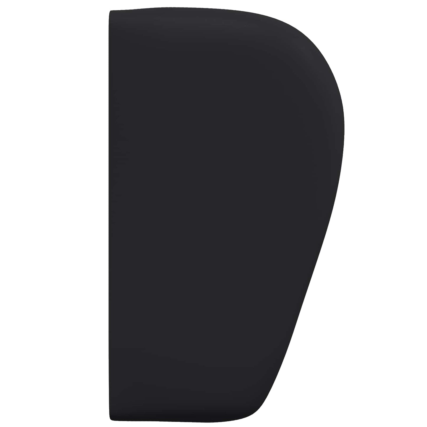 Uši Čela Postele Černá 40 X 23 X 6 Cm Pvc