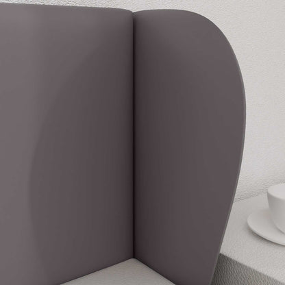 Uši Čela Postele Tmavě Šedá 40 X 23 X 6 Cm Pvc