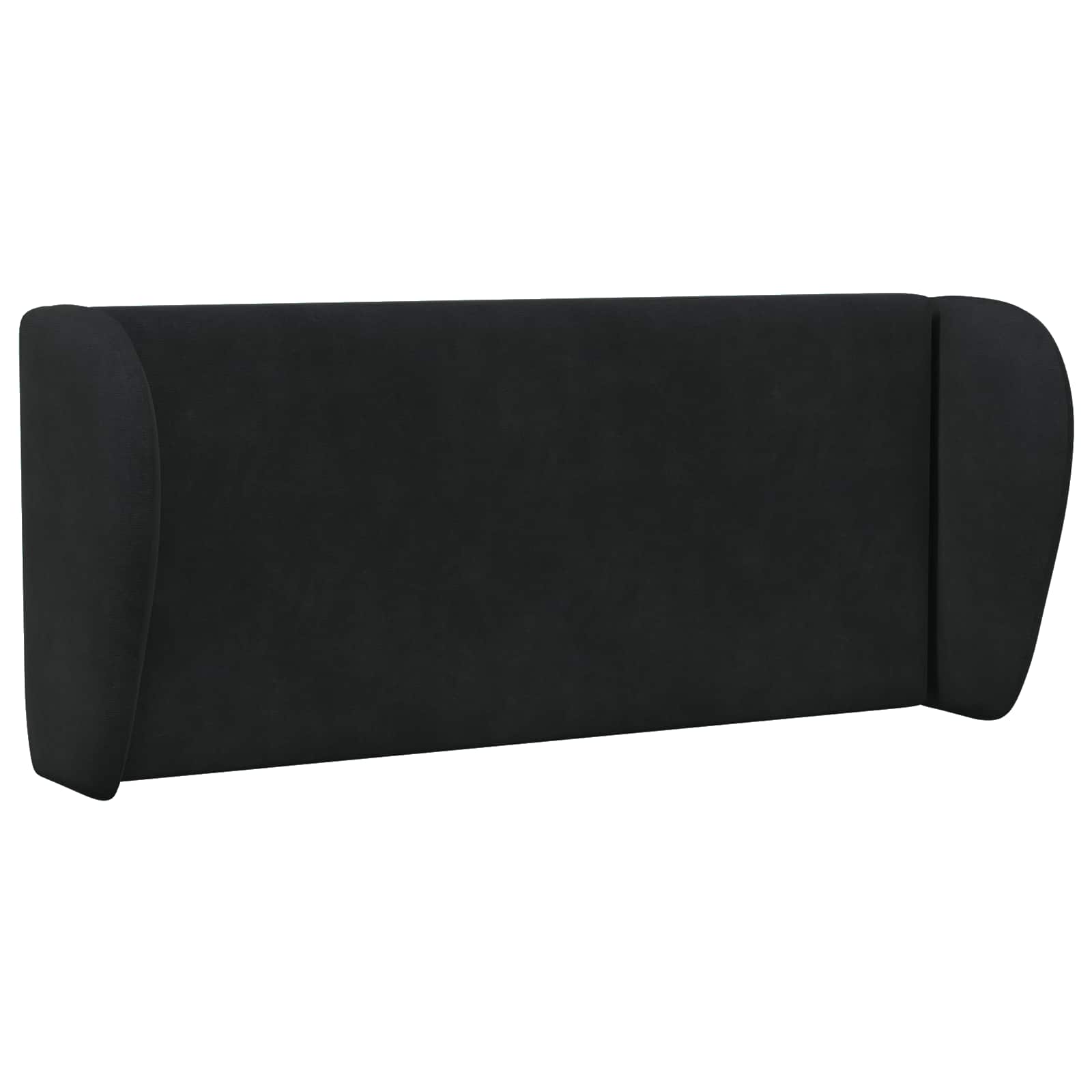 Uši Čela Postele Černá 40 X 23 X 6 Cm Samet