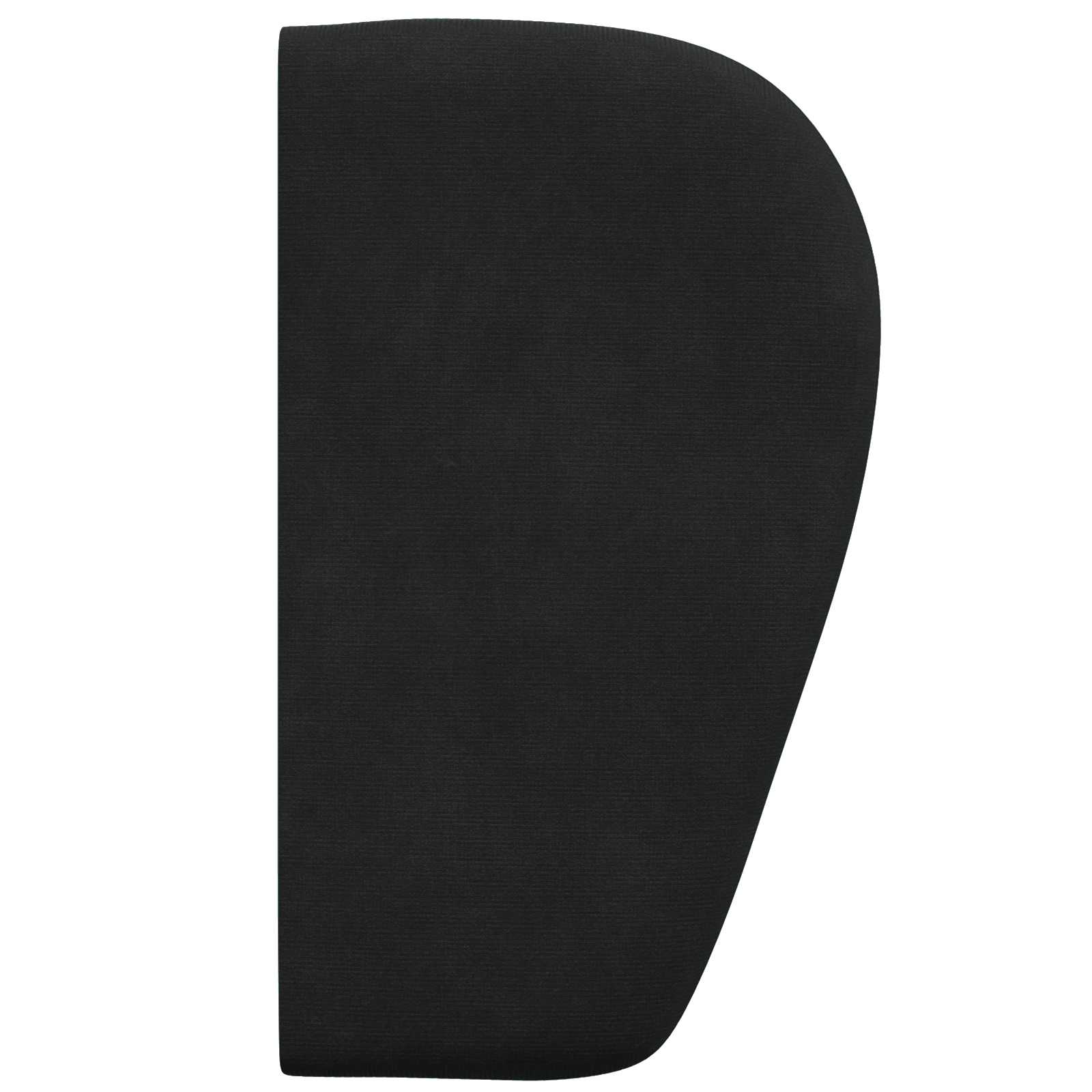 Uši Čela Postele Černá 40 X 23 X 6 Cm Samet