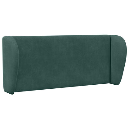 Uši Čela Postele Zelená 40 X 23 X 6 Cm Samet