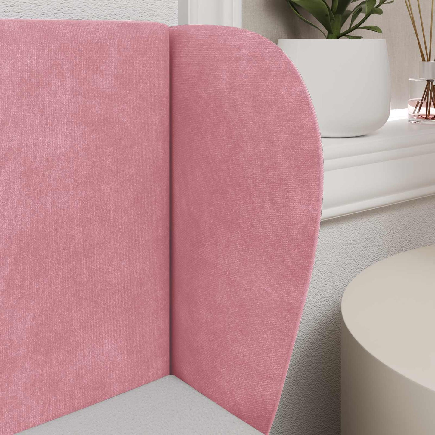 Uši Čela Postele Růžová 40 X 23 X 6 Cm Samet
